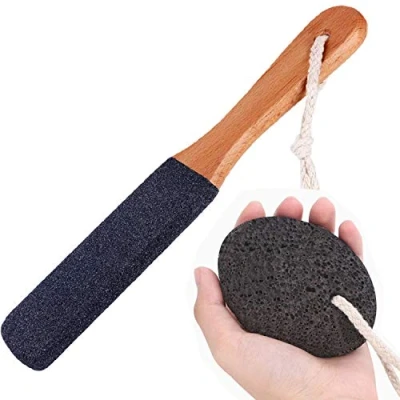 Image of Pumic Stones for Feet Lava Pumice Stone Foot File Callus Removal Scrubber Hands Care Exfoliation Dead Skin Remover