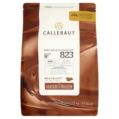 Image of Callebaut 823 Belgian Milk Callets 2.5kg Chocolate For Fountain (1x2.5kg)