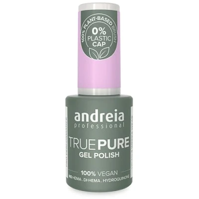 Image of Andreia Professional Hema Free Gel Polish TRUE PURE 21 and 100% Vegan for Sensitive Nails Semi Permanent UV LED Soak Off Nail Varnish Colour T11 Pastel Purple 10.5ml