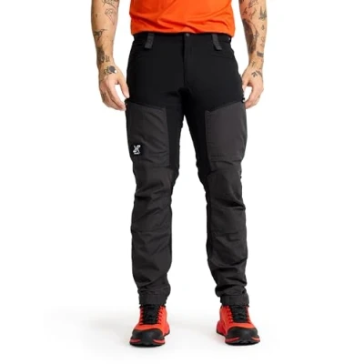 Image of RevolutionRace Men&#039;s RVRC GP Pro Trousers, Durable and Ventilated Trousers for Hiking, Walking, Exploring All Other Outdoor Activities, Jet Black, S