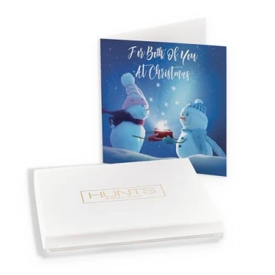 Image of Hunts England Luxury Boxed For Both Of You Christmas Card At Starry Night Collection In Keepsake Box