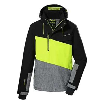 Image of Killtec Men&#039;s Functional Ski Jacket with Zip Off Hood and Snow Guard