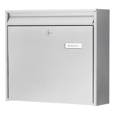 Image of Burg Wächter Steel Mailbox, Silver