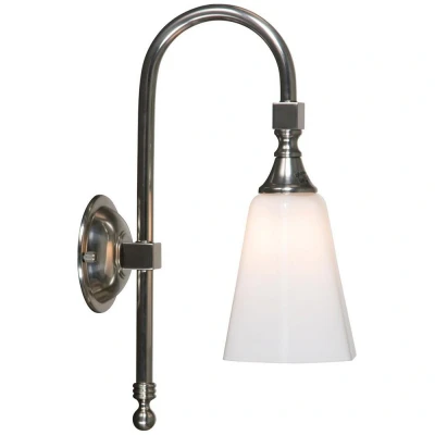 Image of Classic Bathroom Wall Light Satin Nickel IP44