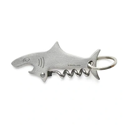 Image of KIKKERLAND Shark Key Ring Stainless Steel Bottle Opener