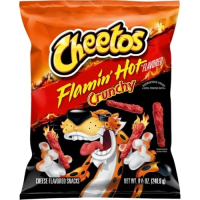 Image of Cheetos Spciy Flamin Hot Crunchy 8oz/226.8g US IMPORT