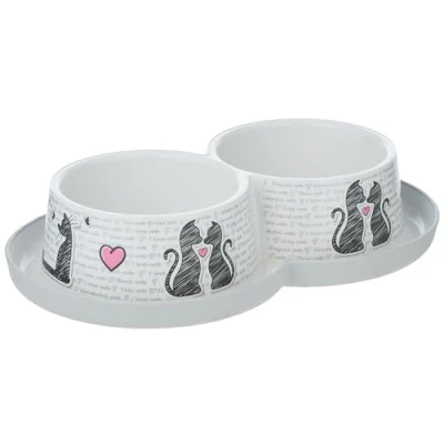Image of MODERNA Trendy Diner Cat Bowl Cats In Lo