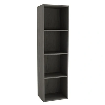 Image of URBNLIVING Tier Wooden Bookcase Shelving Display Storage Shelf Unit Wood Shelves (Cedar Grey, 4 Shelf)