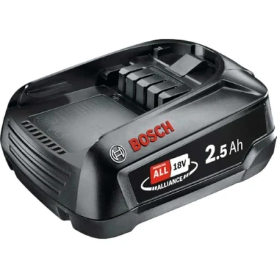Image of Bosch 1600A005B0 Battery Pack PBA 18V 2.5Ah W B, 18 V, Black