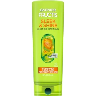 Image of Garnier Fructis Sleek &amp; Shine Conditioner, Frizzy, Dry, Unmanageable Hair, 21 fl. oz.