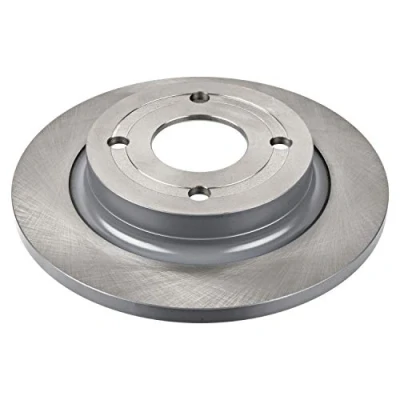 Image of 2096336 Brake disc FEBI BILSTEIN 105850 Rear Axle 253mm 12mm 4 Hole 108mm solid Coated FORD: Fiesta 7, Mk7 Van