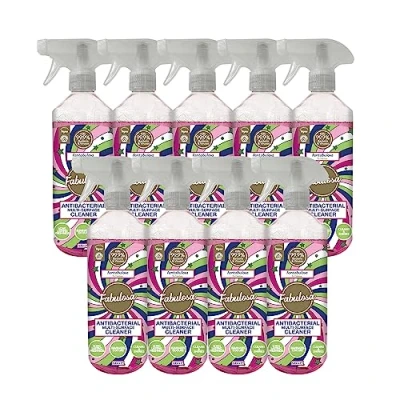 Image of Fabulosa Antibacterial Disinfectant Spray, All Purpose Multi Surface Cleaner, 500ml, 9 pack, Fantabulosa