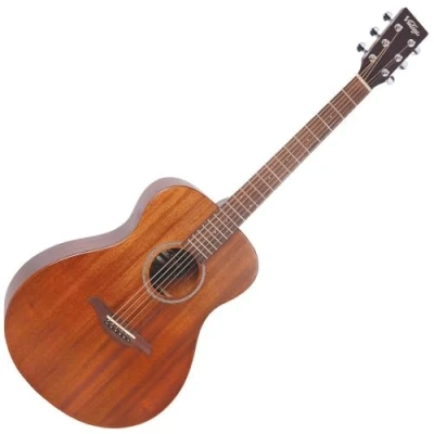 Image of Vintage V300 Acoustic Folk Guitar Mahogany
