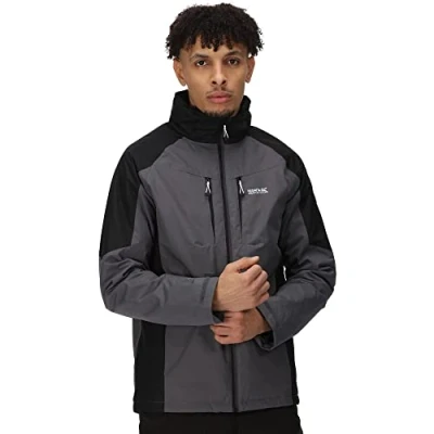 Image of Regatta Men&#039;s Winter Calderdale Jackets Waterproof Insulated, DkGrey/Black, S UK