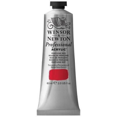 Image of Winsor &amp; Newton 60 ml Professional Acrylic Colour Perylene Red