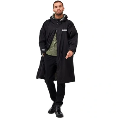 Image of Regatta Outdoor Active Unisex Waterproof Changing Robe Dark Khaki SM