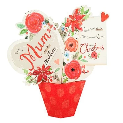 Image of Hallmark Christmas Card for Mum 3D Pop Out Design