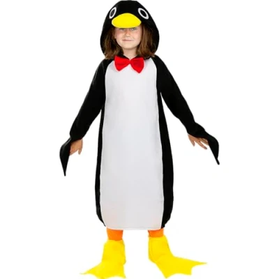 Image of Funidelia Penguin Costume for boys &amp; girls Animals, South Pole Costumes kids, accessory fancy dress props Halloween, carnival parties Size 3 4 years Yellow