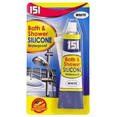 Image of Bath And Shower Waterproof White Silicone.