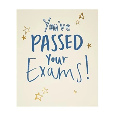 Image of UK Greetings Well Done You&#039;ve Passed your Exams Card Card, Multi (692067 0 1)
