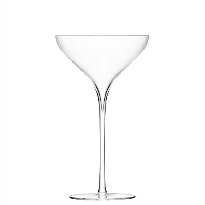 Image of LSA Savoy Champagne Saucer 250ml Clear Set of 2 Mouthblown &amp; Handmade Glass SA06
