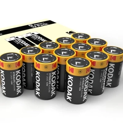 Image of Kodak D Cell Batteries Disposable Household Alkaline LR20 1.5V 12 Pack