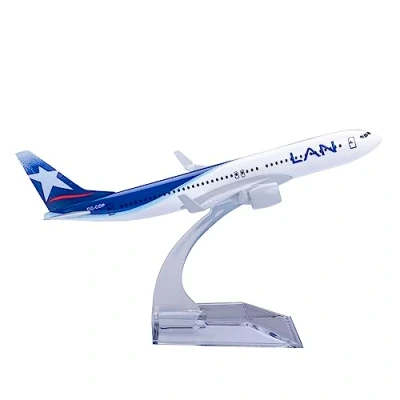 Image of Bswath Model Airplane 1:400 Scale LAN Airlines B737 Plane Metal Die cast Alloy Airplanes for Gift and Collection