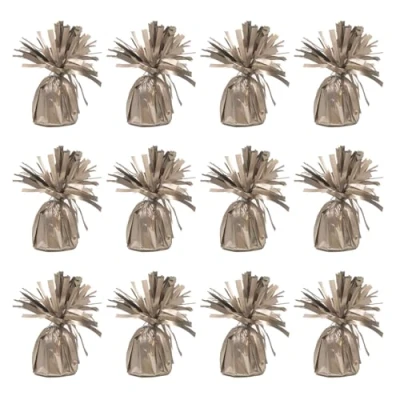 Image of Foil Helium Balloon Weights Pack of 12 Durable &amp; Colourful Matte Nude for Birthdays Parties, Events Celebrations Perfect Weight Holders