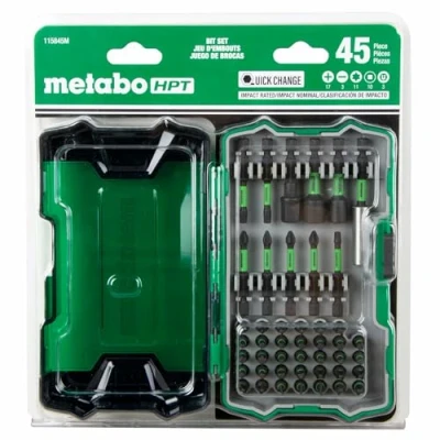 Image of Metabo HPT Impact Driver Bit Set 45 Piece 1/4 Inch 115845M