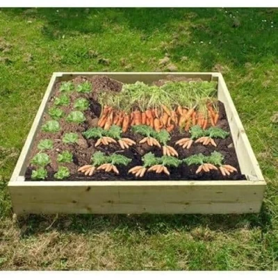 Image of The Garden TImber Company Wooden Raised Veg Beds Pack 1m x