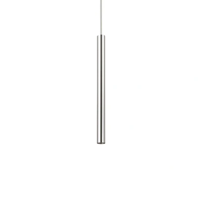 Image of Ultrathin LED 1 Light Slim Ceiling Pendant Chrome