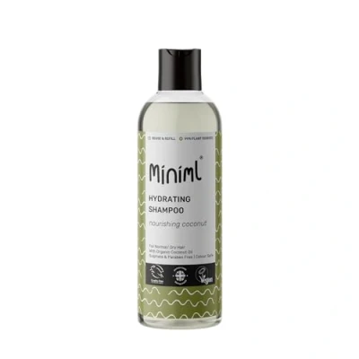 Image of Miniml Natural Coconut Hair Shampoo Hydrating &amp; Nourishing, for Normal to Dry Hair, Suitable Sensitive Scalp Skin, Sulphate Free, Vegan Cruelty 500ml Forever Bottle