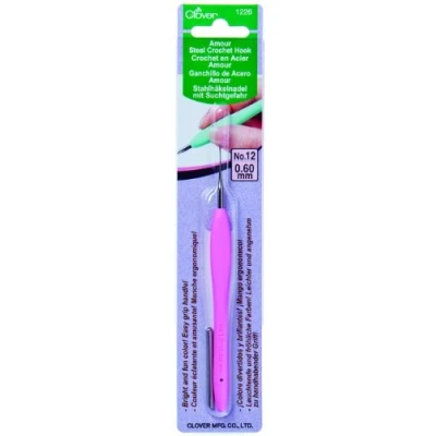 Image of clover Amour Crochet Hook: 0.60mm, Pink, 0.6mm