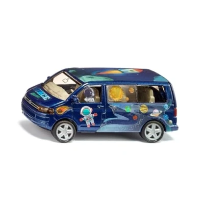 Image of siku 6509, Style my craft kit, VW T5 &quot;Astronaut&quot;, Toy car, Metal/plastic, Blue, Incl. sticker sheet for individual design, Opening tailgate