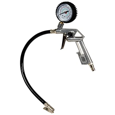 Image of Einhell Tyre inflator compressor accessories (working pressure 0 8 bar, exact inflation of , checking the pressure, drain valve)
