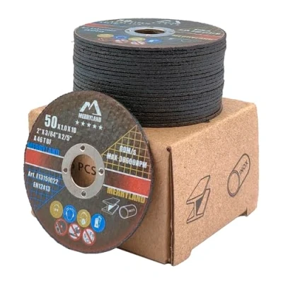 Image of Merryland Cutting Disc 50mm Metal for Angle Grinder, 50 X 1.0 10 mm Wheel 25 Pieces, INOX Stainless Steel Iron Universal 2 inch Type 41, Expert Line E13151022