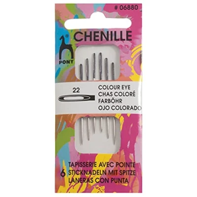Image of Pony PONY_P06880 Size 22 Chenille Colour Coded Eye Needles