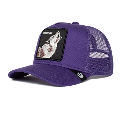 Image of Goorin Bros. The Farm Unisex Kids Trucker Cap, Purple (Lil Lobo Kids), One Size