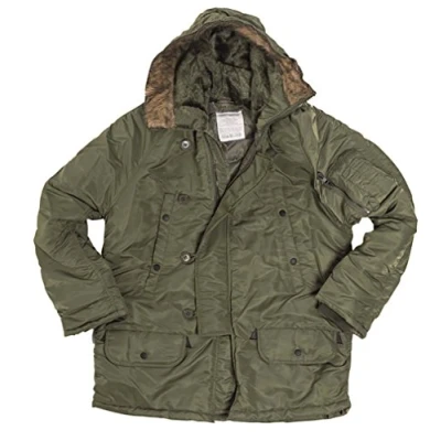 Image of Mil Tec Men&#039;s Us N3b Parka, Dark Olive, S UK