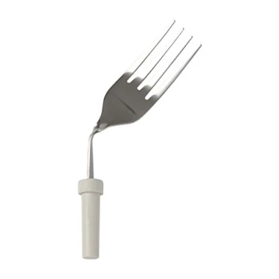 Image of HOMECRAFT Kings Angled Cutlery Utensils, Left Handed Fork, (Eligible for VAT Relief in the UK) Adaptive Dining Aid Limited Wrist or Arm Movement, Elderly, Disabled, Arthritis, Make Eating Easier