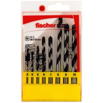 Image of Fischer Case No. 2 E Drill Bits 3 4 5 6 7 8 9 10 / (Case of Units), 536607