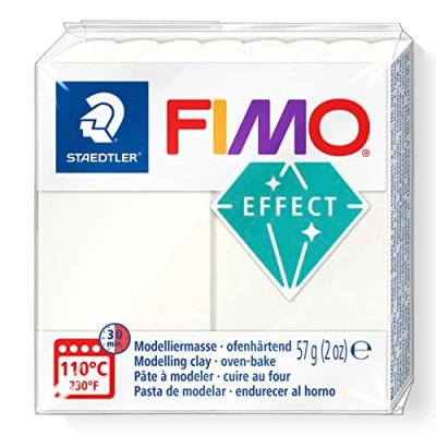 Image of STAEDTLER 8010 08 FIMO Effect Oven Hardening Polymer Modelling Clay Metallic Mother of Pearl (57g)