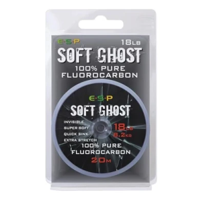 Image of ESP Soft Ghost Fluorocarbon Hooklength 20m For Carp Fishing: 18lb