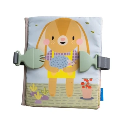 Image of Taf Toys My First Busy Book. Baby Activity Book, Soft Cloth Touch &amp; Feel Book for Toddlers. Montessori Board. Early Learning Developmental Toy, Sensory Play. Suitable Boys Girls 18 months +