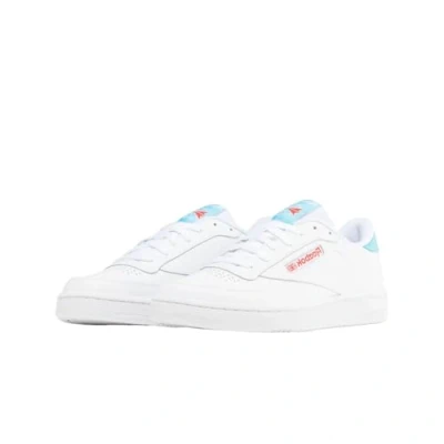 Image of Reebok Men&#039;s Club C 85 Sneaker, Ftwwht Kinblu Dynred, 6 UK