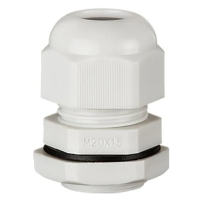 Image of Stag Dome Top Gland Cable White 20mm Pack Of 10 Scg/M20W