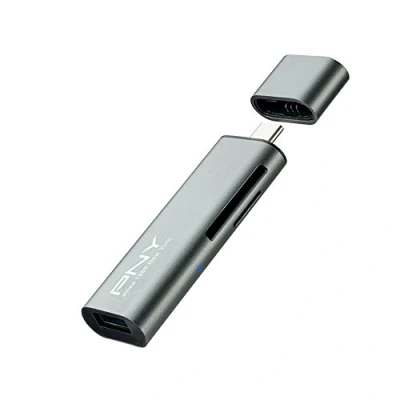 Image of PNY USB C Card Reader Adapter for SD and MicroSD