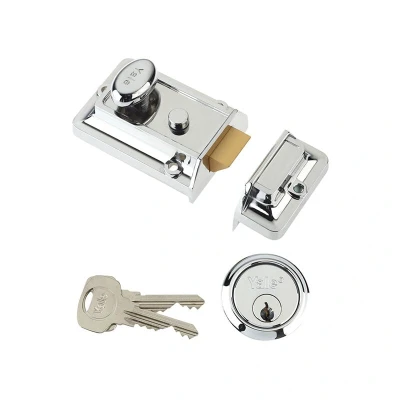 Image of Yale Locks P77 Traditional Nightlatch 60mm Backset Chrome Finish Visi YALP77CH