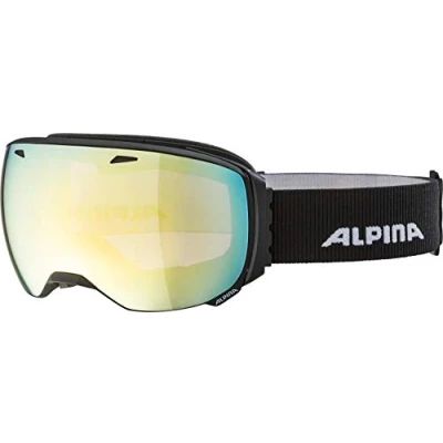 Image of ALPINA Unisex Adult, BIG HORN QVMM ski goggles, black matt, One Size