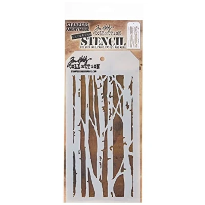 Image of Stampers Anonymous THS069 Tim Holtz Layered Stencil, Multi Colour, 4.125 x 8.5 Inch